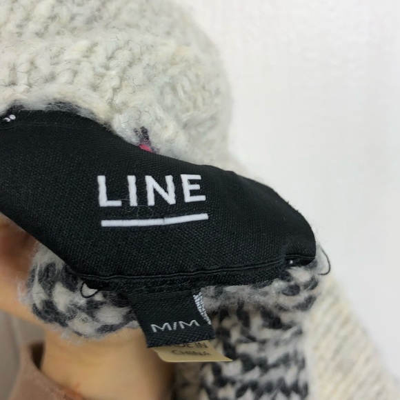 Line The Label Jacquard Open Sweater Sz M - Picture 10 of 12